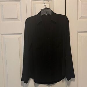 Express Classic Black Portofino Blouse